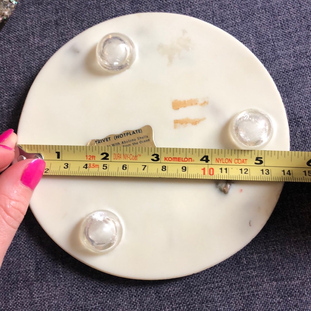 2 Abalone Shell Trivets - Picture 9 of 11